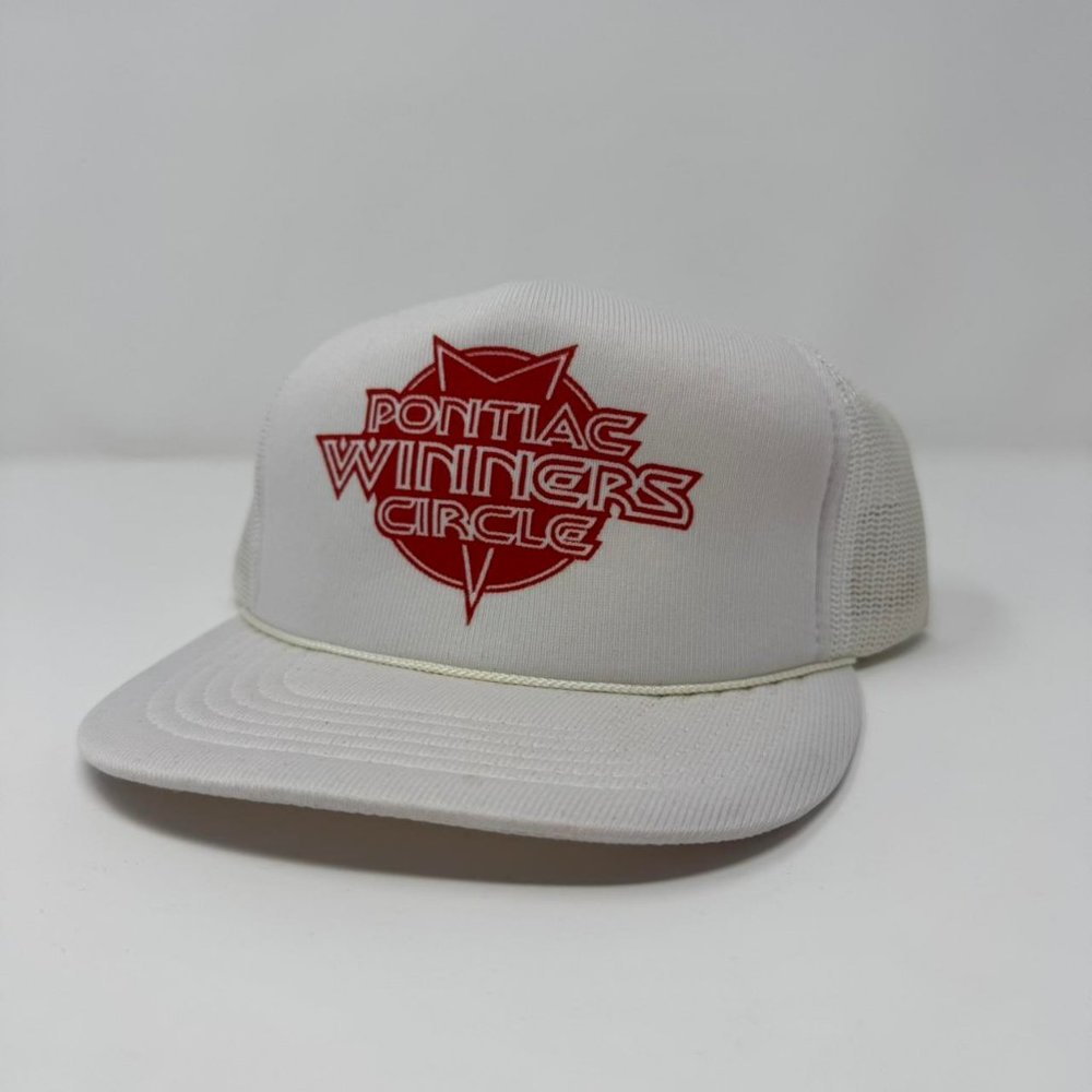 VINTAGE‎ T.I. Polyester Mesh Back Pontiac Winners Circle Snapback Hat OSFA